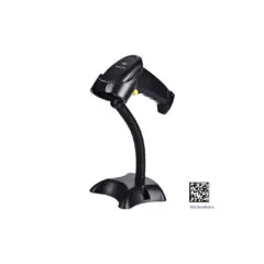 BCS-03BW BARCODE WIRELESS WIRED 2D SCANNER W STAND BLACK POWER-ON