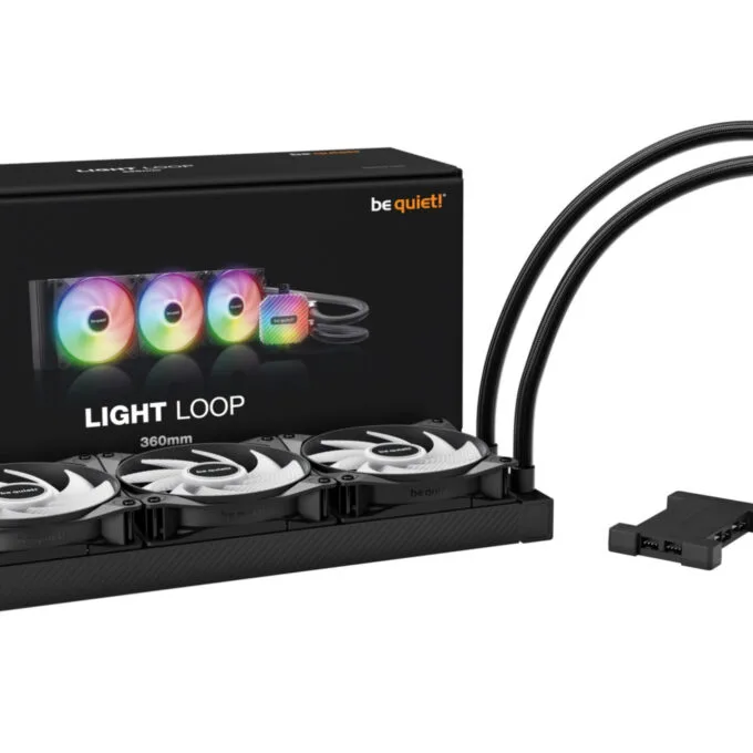 Be Quiet! Light Loop 360mm AIO CPU Cooler BW022 Black 3x120mm ARGB — image 4