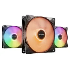 Be Quiet Light Wings LX 120mm PWM High-Speed Case Fans (3-Pack) - Black, ARGB