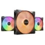 be quiet! Light Wings LX 140mm PWM High-Speed (3-Pack) Black ARGB 1800 RPM