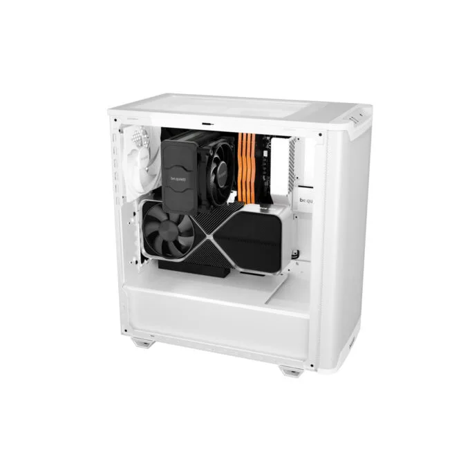 be quiet! Pure Base 501 Airflow Window Mid Tower PC Case White Tempered Glass USB-C — image 5