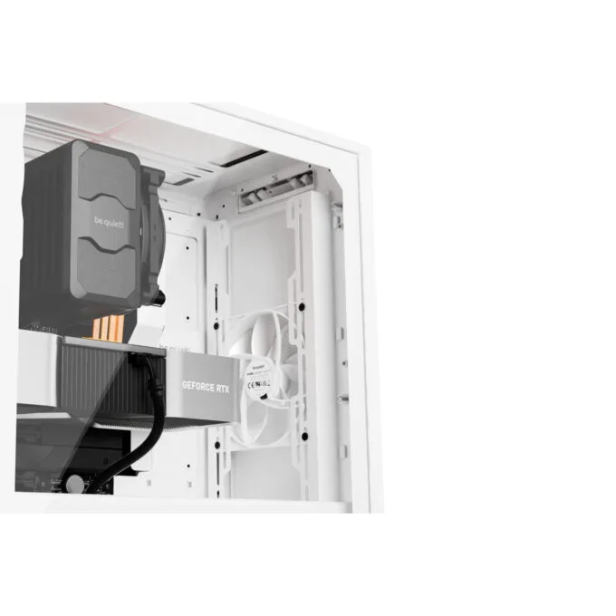 be quiet! Pure Base 501 Airflow Window Mid Tower PC Case White Tempered Glass USB-C — image 7