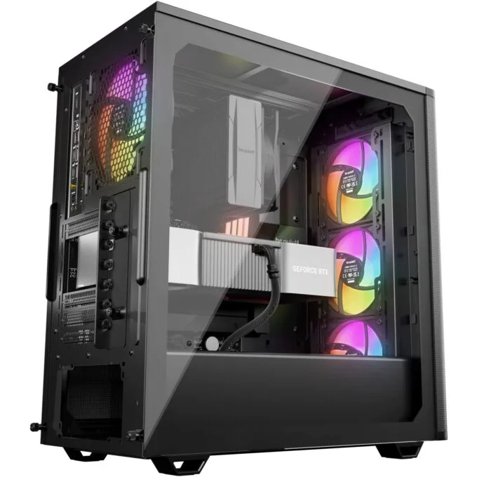 Be quiet! Pure Base 501 LX Black Mid-Tower ATX Case w/ 4 ARGB Fans — image 6