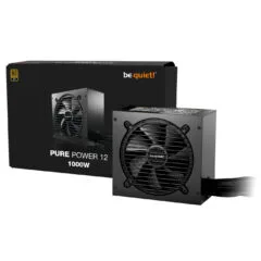 Be Quiet! Pure Power 12 1000W - Non-Modular ATX 3.1 PSU, 80 PLUS Gold, PCIe 5.1 (12VHPWR) - BN344