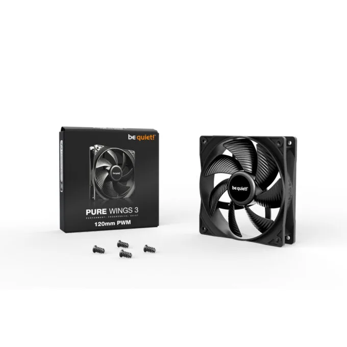 Be Quiet Pure Wings 3 PWM 120mm BL105 Black Case Fan 1600 RPM — image 3