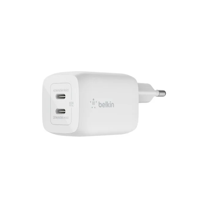 Belkin 65W Dual USB-C GaN Ladegerät mit Power Deliver und PPS — image 1