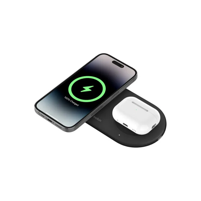 Belkin BOOST CHARGE PRO 2in1 Ladepad Qi2 15 Watt. schwarz — image 2