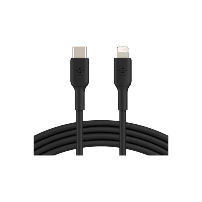 Belkin Lightning USB-C Kabel PVC. mfi zertifiziert. 1m schwarz — image 1