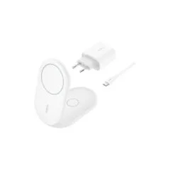 Belkin Wireless BOOST CHARGE Qi2 Ladestation 15W. weiss