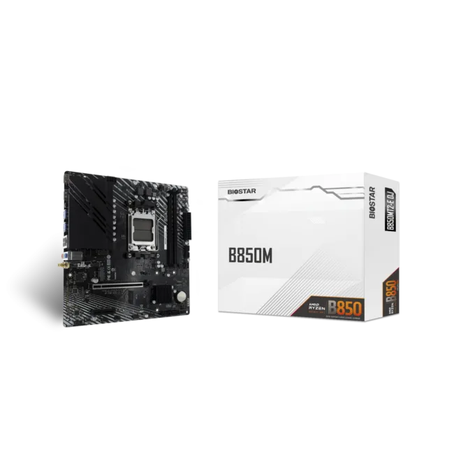 Biostar B850MT2-E DJ - AM5 Micro-ATX Motherboard, DDR5, 128GB Support, RGB, 2.5Gb LAN — image 1