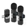 BOYA BY-V20 Wireless 2-person Lavalier Microphone for Android Mini Lapel USB-C connection