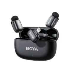 BOYA iPhone Lightning - Mini 2 - iPhone Lightning - 2.4GHz 2mic Wireless AI-ANC Mic with Charging Box Mono stereo safety-tr