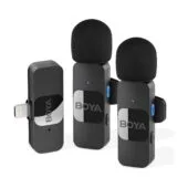 BOYA Lavalier Microphone - BY-V2 - Wireless 2-person Lavalier Microphone for iPhone iPad Mini Lapel Lightning connection