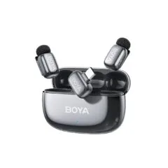 BOYA Mic - Mini 2 - Type-C Space Gray, 2,4GHz 2mic Wireless AI-ANC Mic w. Charging Box Mono stereo safety-tr