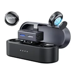 BOYALINK Wireless Microphone - BOYALINK 3 - Type-C & 3.5mm AI-Powered Button Wireless Microphone 2 TX + 1 RX + charging Case