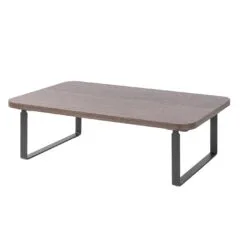 Brateck STB-111-01 Fixed Monitor Riser Stand - Teak/Black