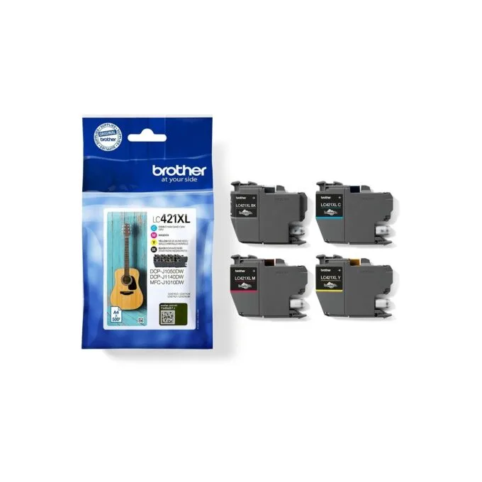Brother 4-pack of Black Cyan Magenta and Yellow 500-page high capacity ink cartridges for DCP-J1050DW MFC-J1010DW and... — image 4