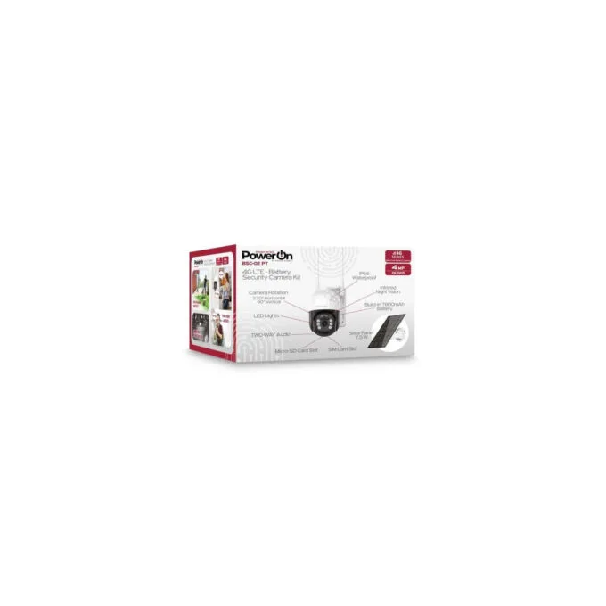 BSC-02 PT 4G LTE SOLAR-POWERED SECURITY CAMERA KIT 2K QHD POWER-ON — image 3