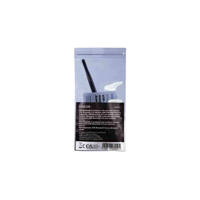 BT0067 BT 5.3 DONGLE, USB-A, 3Mbits, UP TO 150m RANGE, LOGILINK — image 2