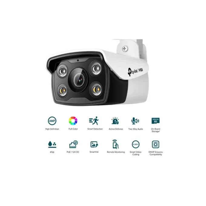 C340(4mm) VIGI 4MP OUTDOOR FULL-COLOR BULLET NETWORK CAMERA TP-LINK — image 2
