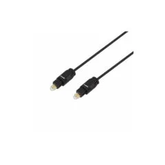 CA1008 2m OPTICAL AUDIO CABLE TOSLINK M M BLACK LOGILINK