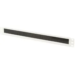 Cable brush strip 1U opening 24x423mm grey