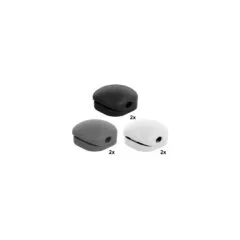 Cable clip set, holder