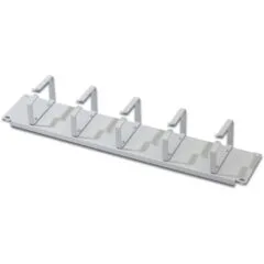 Cable Management Panel 2U, 5 Rings Grey