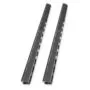 Cable Management Panel for 42U Network & Server Cabinets - Black Steel - 2 pcs