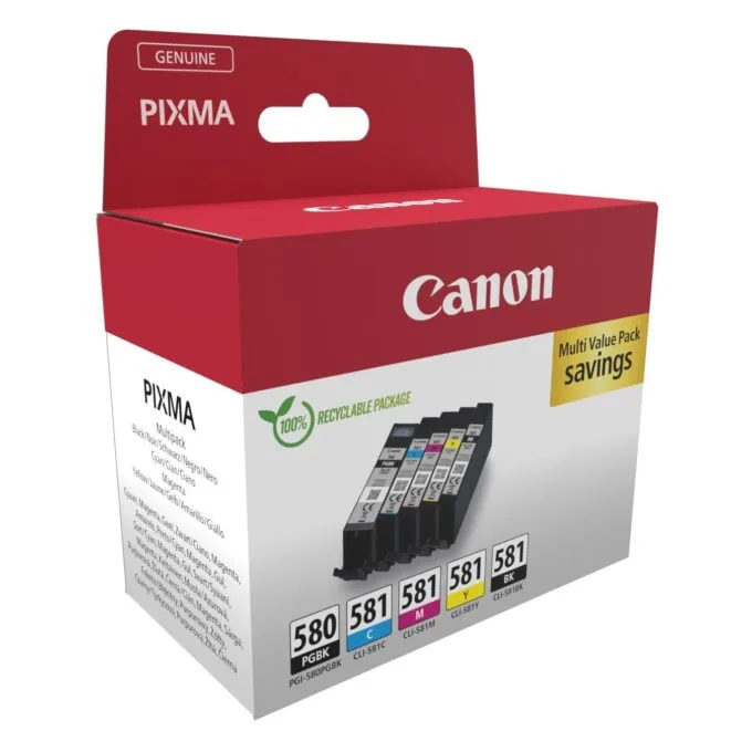 Canon Ink PGI-580 CLI-581 5-pack - 2078C008 - — image 2