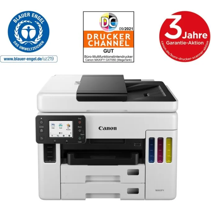 Canon MAXIFY - GX7050 - Inkjet Multifunction System 4-in-1 A4 LAN WLAN DADF — image 1