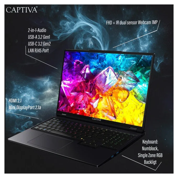 Captiva Notebook Ultimate Gaming R95-061GE 64GB 2TB SSD RTX5090 Win 11 — image 4