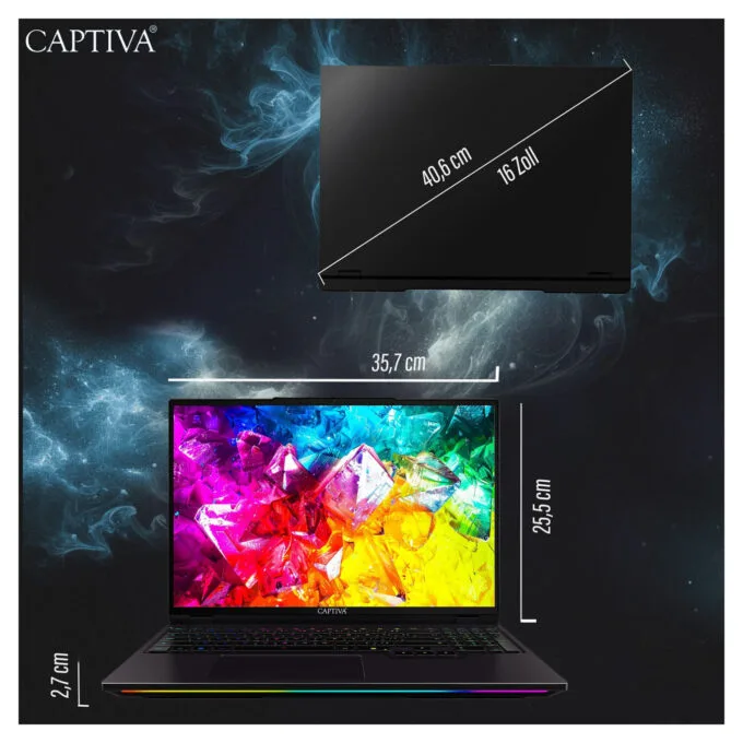 Captiva Notebook Ultimate Gaming R95-061GE 64GB 2TB SSD RTX5090 Win 11 — image 5