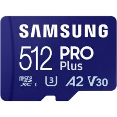 CARD 512GB Samsung PRO Plus micro UHS-I U3 Full HD 4K UHD - microSD UHS-I U3