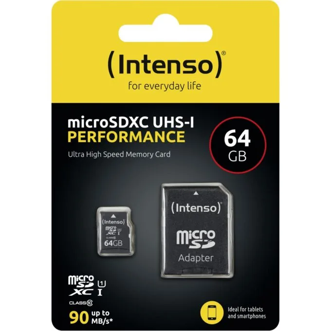 CARD 64GB Intenso Micro - 3424490 - 64GB microSD UHS-I — image 2
