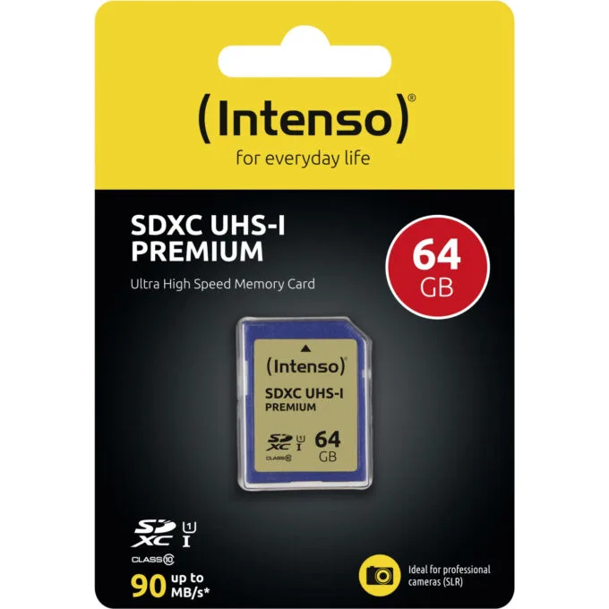 CARD 64GB Intenso Premium - 3421490 - SDXC UHS-I 90 MB/s Class 10 — image 2