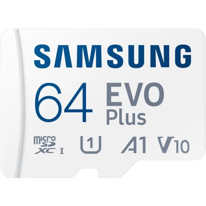 CARD 64GB Samsung EVO Plus microSDXC UHS-I U1 - with SD Adapter — image 1