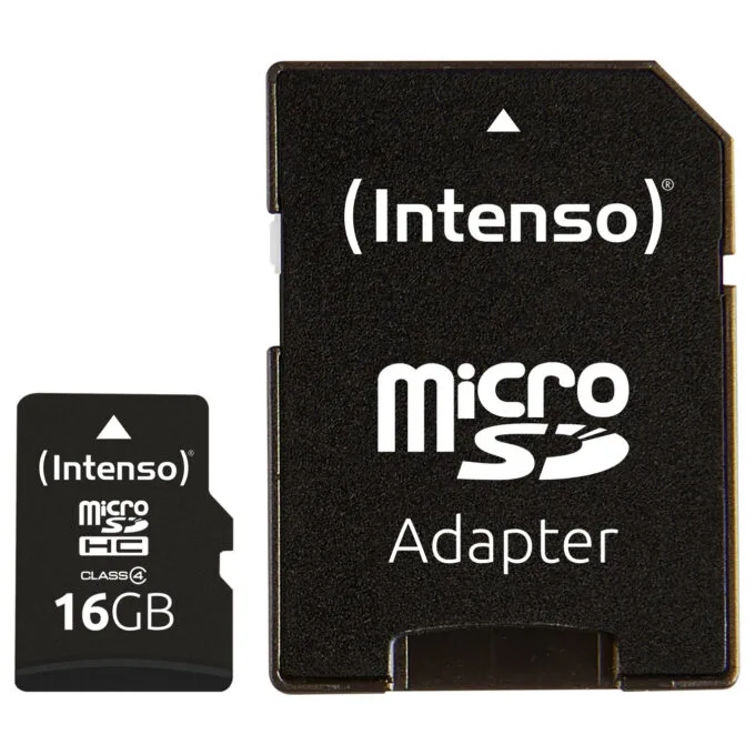 CARD Dig Z MicroSDHC 16GB Intenso C4 21MB s inkl.SD Adapter — image 2