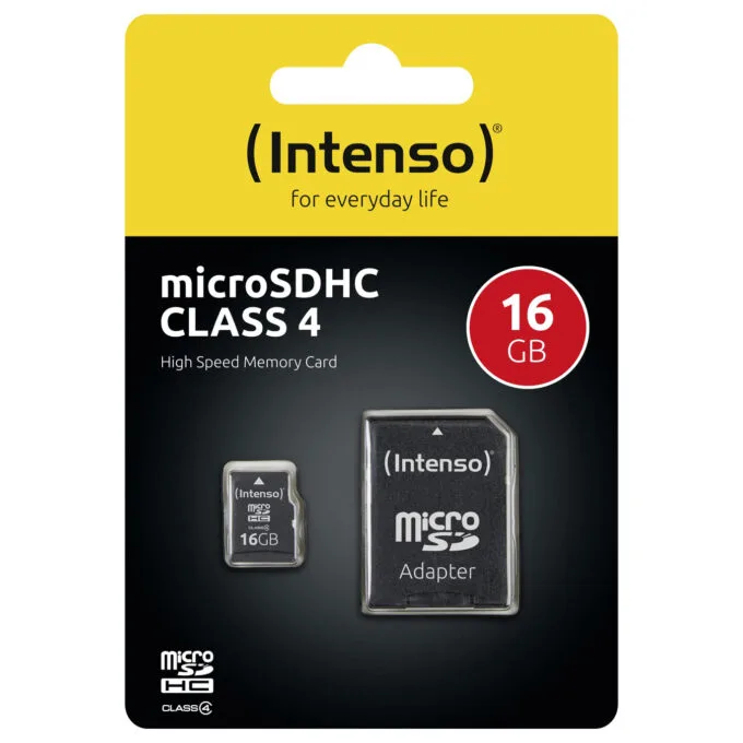 CARD Dig Z MicroSDHC 16GB Intenso C4 21MB s inkl.SD Adapter — image 4