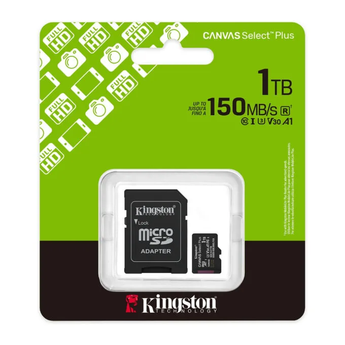 CARD Kingston 1TB microsdxc Canvas Select Plus Gen3 150MB s A1 Card + Adapter — image 6