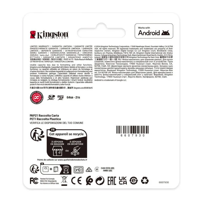 CARD Kingston 1TB microsdxc Canvas Select Plus Gen3 150MB s A1 Card + Adapter — image 7