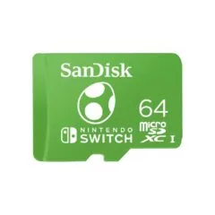 CARD MICROXC UHS-I F NINTENDO - SDSQXAO-064G-GN6ZN - Green, 64 GB MicroSDXC UHS-I 100 MB/s 90 MB/s
