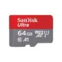 CARD SanDisk Ultra - Flash-Speicherkarte (microSDXC-an-SD-Adapter inbegriffen) - Grey. Red - 64 GB