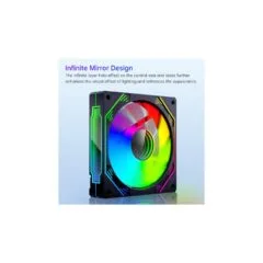 Case Fan TACK120 ARGB Black 120mm 800-1600RPM 4-pin PWM + 3-pin
