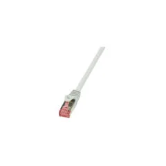 Cat6 S/FTP Patch Cable 0.25 m - CQ2012S - Grey, LSZH Jacket, RJ45 Shielded