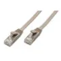 Cat6a Ethernet Patch Cable - 2m - Grey, RJ45, 10Gbps, Gold-Plated Metal Connectors