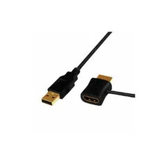 CH0081 0.5m HDMI REPEATER USB-A TO HDMI M AND F LOGILINK