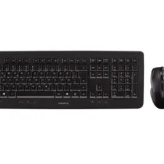 Cherry DW5100 Wireless Keyboard & Mouse Combo - JD-0520DE-2 - Black, German QWERTZ, Full-size, 2.4GHz Nano Receiver, 1750 DPI
