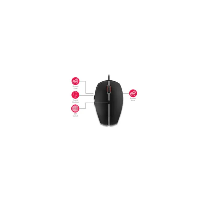 Cherry Gentix 4K Wired Mouse - JM-0340-2 - Ambidextrous, 3600 DPI, 6 Programmable Buttons, Black — image 5