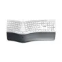CHERRY KC 4500 ERGO - Corded USB Ergonomic Curved Keyboard, QWERTZ German, 109 Keys, White/Grey